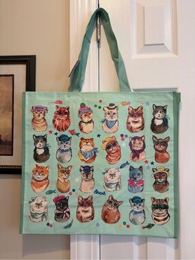 Marshalls Cats in Hats and Accessories Reusable Tote Bag 🐈👒🎩🐈‍⬛🛍️